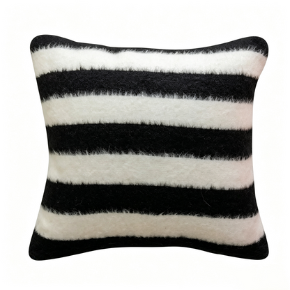 Fuzzy Striped Pillow