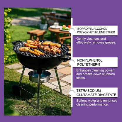 🧼 Powerful Grill Degreaser Spray – Kitchen Grease Killer & Heavy-Duty Clean✨