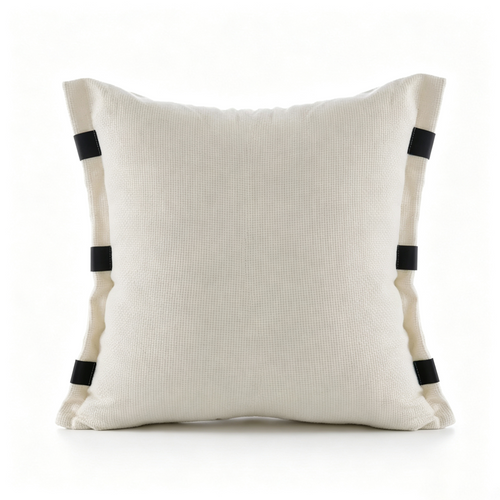 Tab-Trim Woven Pillow