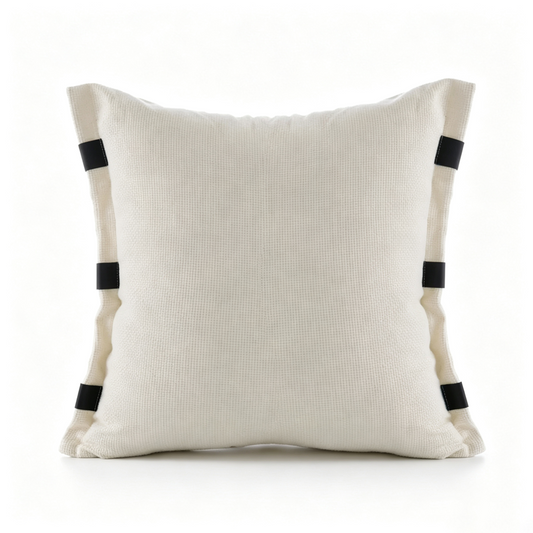 Tab-Trim Woven Pillow