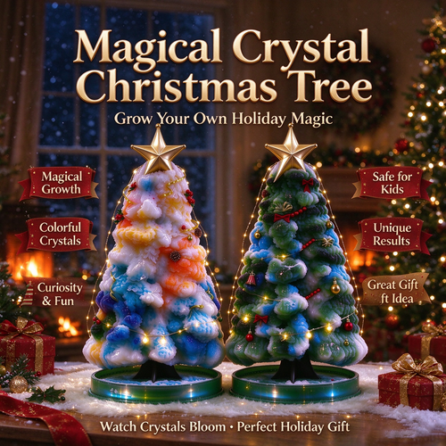 🎄 Magic Growing Crystal Christmas Tree ✨🎁