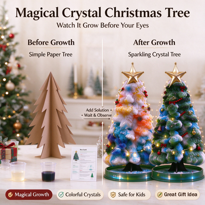 🎄 Magic Growing Crystal Christmas Tree ✨🎁